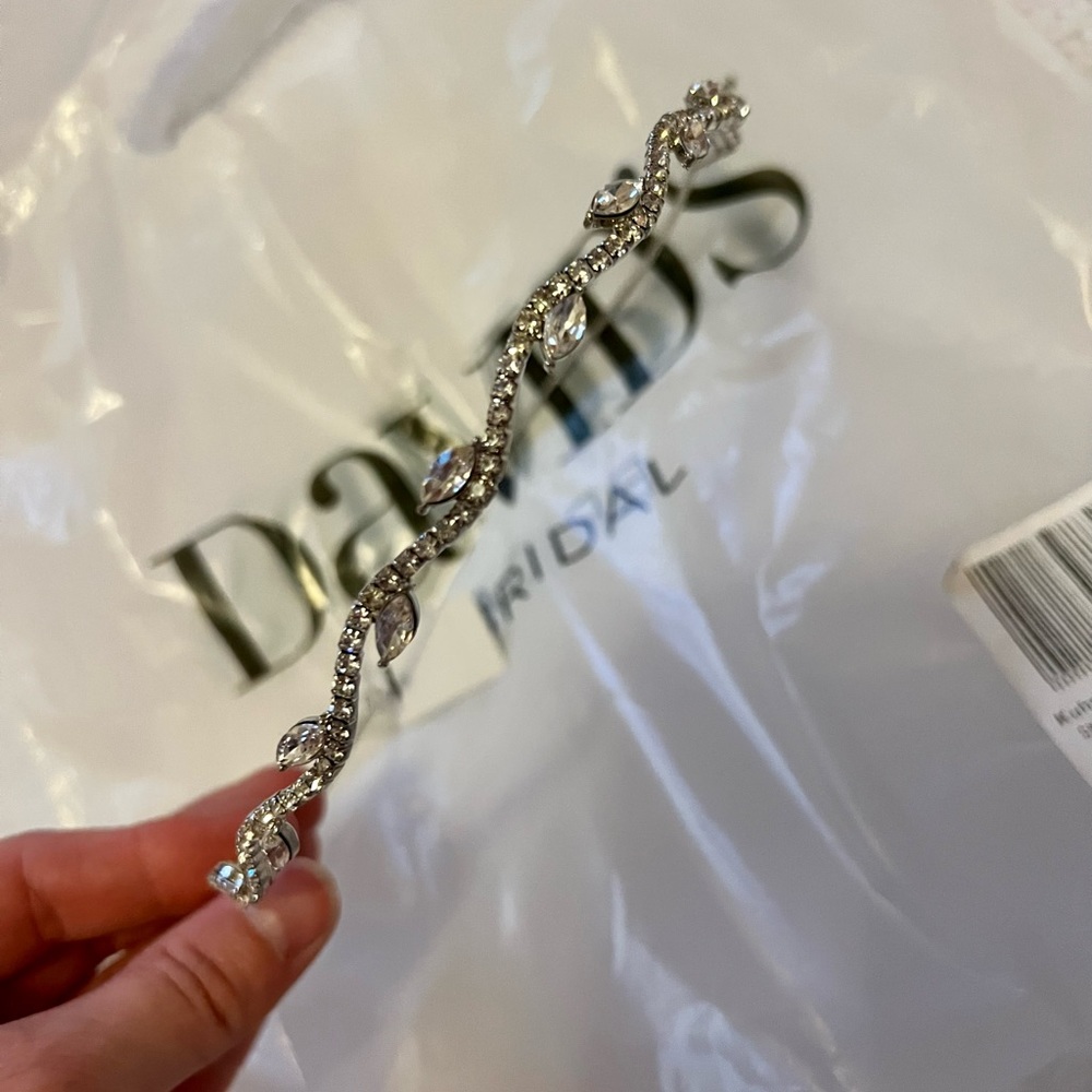 David’s bridal childrens head band with rhinestones